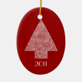 Modern Julgran Julgransprydnad Keramik