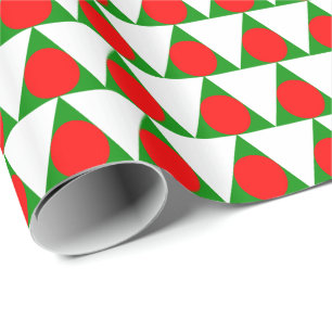 Modern Julgran Mönster Presentpapper