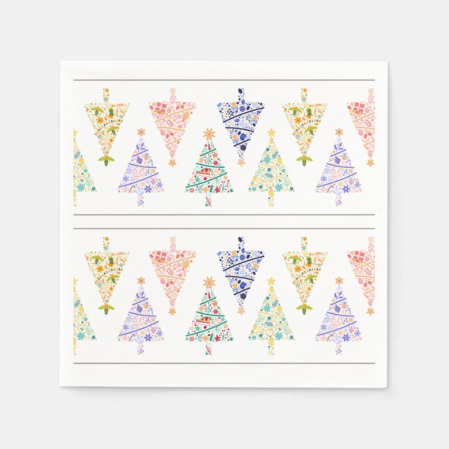 Modern Julgran Napkins Pappersservett (Framsidan)