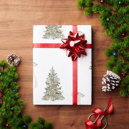 Modern Julgran och söt Mönster Presentpapper