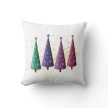 Modern Julgran Pillow