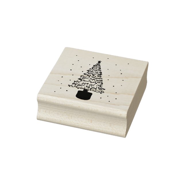 Modern Julgran Stämpel (Stämpel)