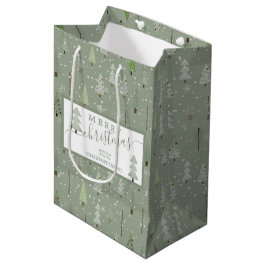 Modern Julgranar GOD JUL Script Sage