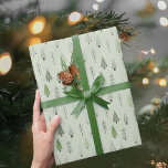 Modern Julgranar Sage Grönt Mönster Presentpapper<br><div class="desc">Modern abstrakt Julgranar och vinterskogar träd i snö i sagets grönt. Kontakta designern via Zazzle-Chatta eller makeitaboutyoustore@gmail.com om du vill att designen ska ändras,  på en annan produkt eller om du vill samordna produkter.</div>