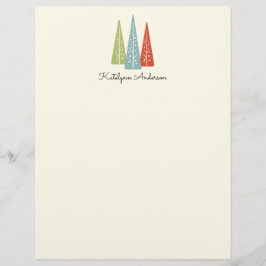 Modern Julgranar Stationery i 2000-talet Reklamblad