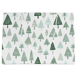 Modern Julgranar White och grönt