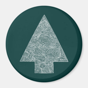 Modern julgranmagnet magnet