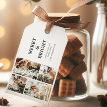 Modern Julgrid Merry & Bright Jul