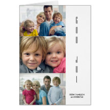 Modern julhäls ningskort