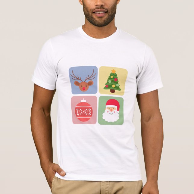 Modern julikon helgdag t-shirt (Framsida)