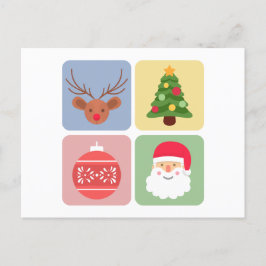 Modern julikon Julhälsningar vykort