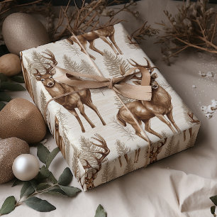 Modern juljul för Rustic Rener Presentpapper