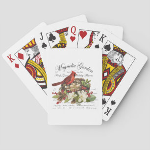 Modern julkardinal casinokort