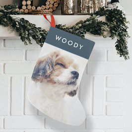 Modern julklapp | Minsta Hund - blått foto Liten Julstrumpa