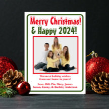 Modern julkort för foto