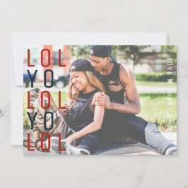 Modern julkort LOL Ho Ho Ho