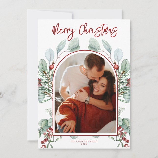 Modern julkort med arkitekturmotiv (Framsida)