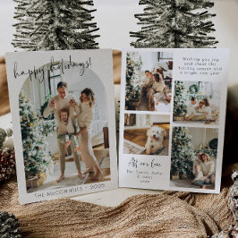 Modern julkort med foto inbjudningar