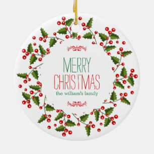 Modern julkrans God jul Julgransprydnad Keramik