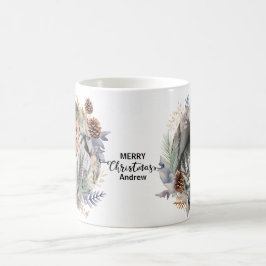 modern julkrans kaffemugg