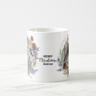 modern julkrans kaffemugg