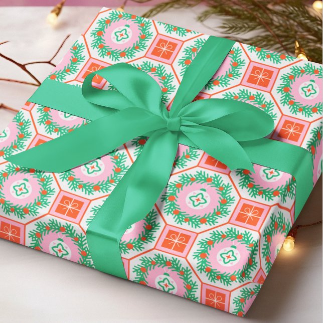 Modern julkranspresent Julgranskulor Geometrisk Presentpapper (Skapare uppladdad)