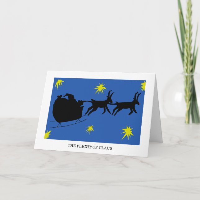 Modern julparkort helgkort (Framsida)