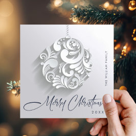 Modern julprydnad Hälsning Simple Julkort