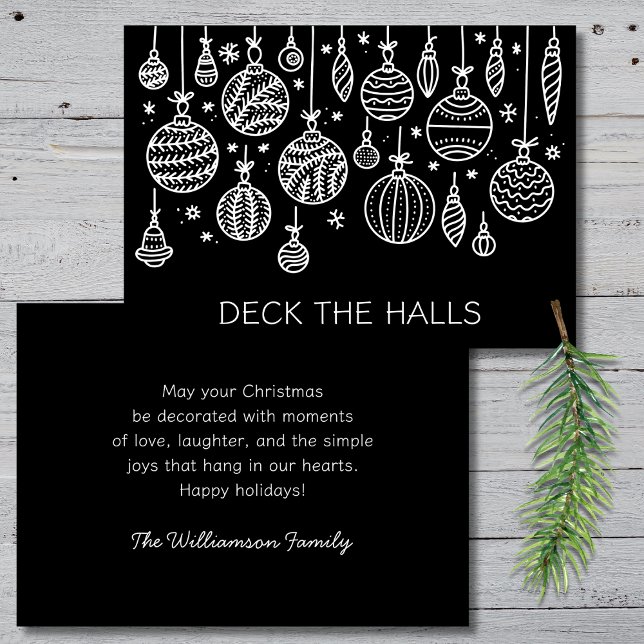 Modern julprydnad julkort (Skapare uppladdad)