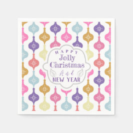 Modern julprydnad pappersservett