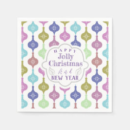 Modern julprydnad pappersservett