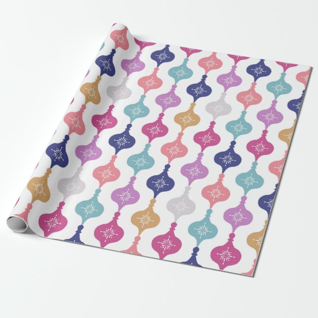 Modern julprydnad presentpapper (Utrullad)