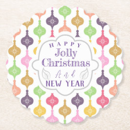 Modern julprydnad underlägg papper