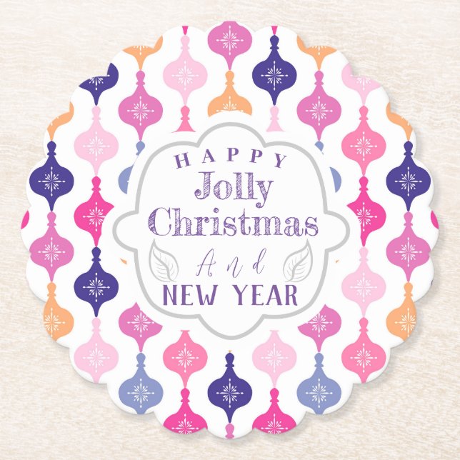 Modern julprydnad underlägg papper (Framsida)