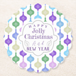 Modern julprydnad underlägg papper