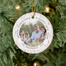 Modern julskick Familjefoto Julgransprydnad Keramik