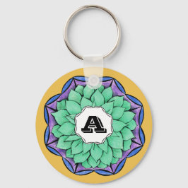 MODERN JULSTJÄRNA i BLÅTT Nyckelring