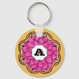 MODERN JULSTJÄRNA i MAGENTA Nyckelring