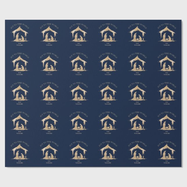 Modern jultid, Religiösa Mary & Joseph Presentpapper (Platt)