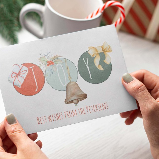 Modern jultomte från glädjetypografi, ej fotoåtero julkort (Skapare uppladdad)