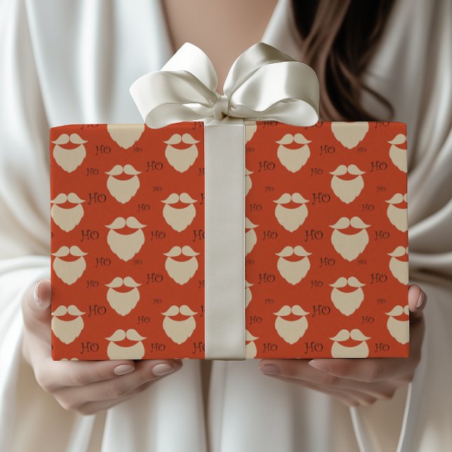 Modern Jultomten Ho Ho Ho jul Presentpapper (Skapare uppladdad)