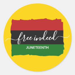 Modern JUNETEENTH Free Runt Klistermärke