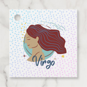 Modern Jungfrun Kvinna Zodiak Gåvor Etiketter