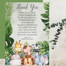 Modern Jungle Safari Animals Boy Shower