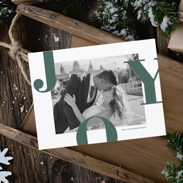 Modern JY-julfoto | Minimalistisk Vykort (Skapare uppladdad)