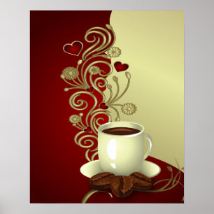Modern kaffe Älskare Poster