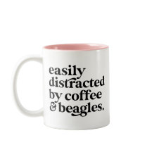 Modern kaffe & Beagle hundälskare Personlig