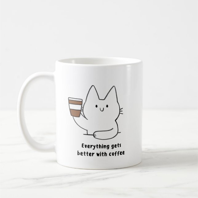 Modern kaffe Mugg (Vänster)