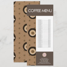 Modern kaffebar-mönster