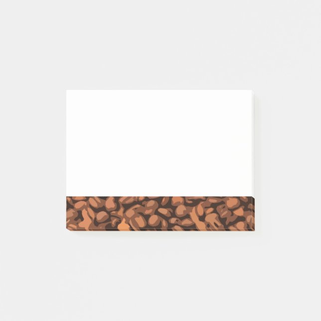 Modern kaffeböna post-it block (Framsida)